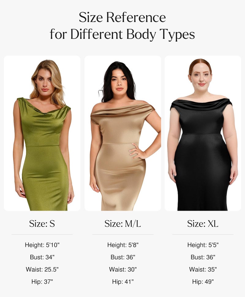Popilush Women Shapewear Maxi Dress Sleeveless Long Formal Cocktail Party Elegant Bodycon Dresses Built-in Bra Black - Image 5