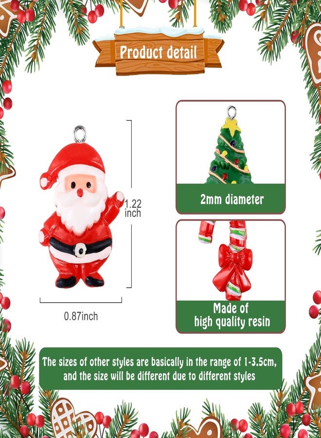 Garma 48Pcs Mini Christmas Ornaments Small Christmas Tree Decorations Set with Santa Claus Snowman Bells Tiny Xmas Hanging Ornaments Miniature for Christmas Tree Decor - Image 3