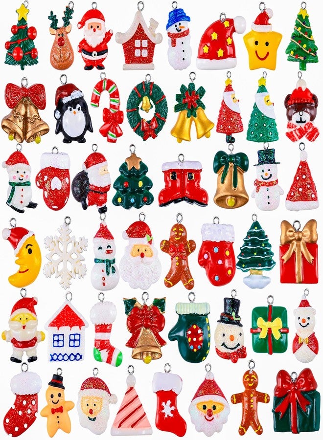 Garma 48Pcs Mini Christmas Ornaments Small Christmas Tree Decorations Set with Santa Claus Snowman Bells Tiny Xmas Hanging Ornaments Miniature for Christmas Tree Decor - Image 4