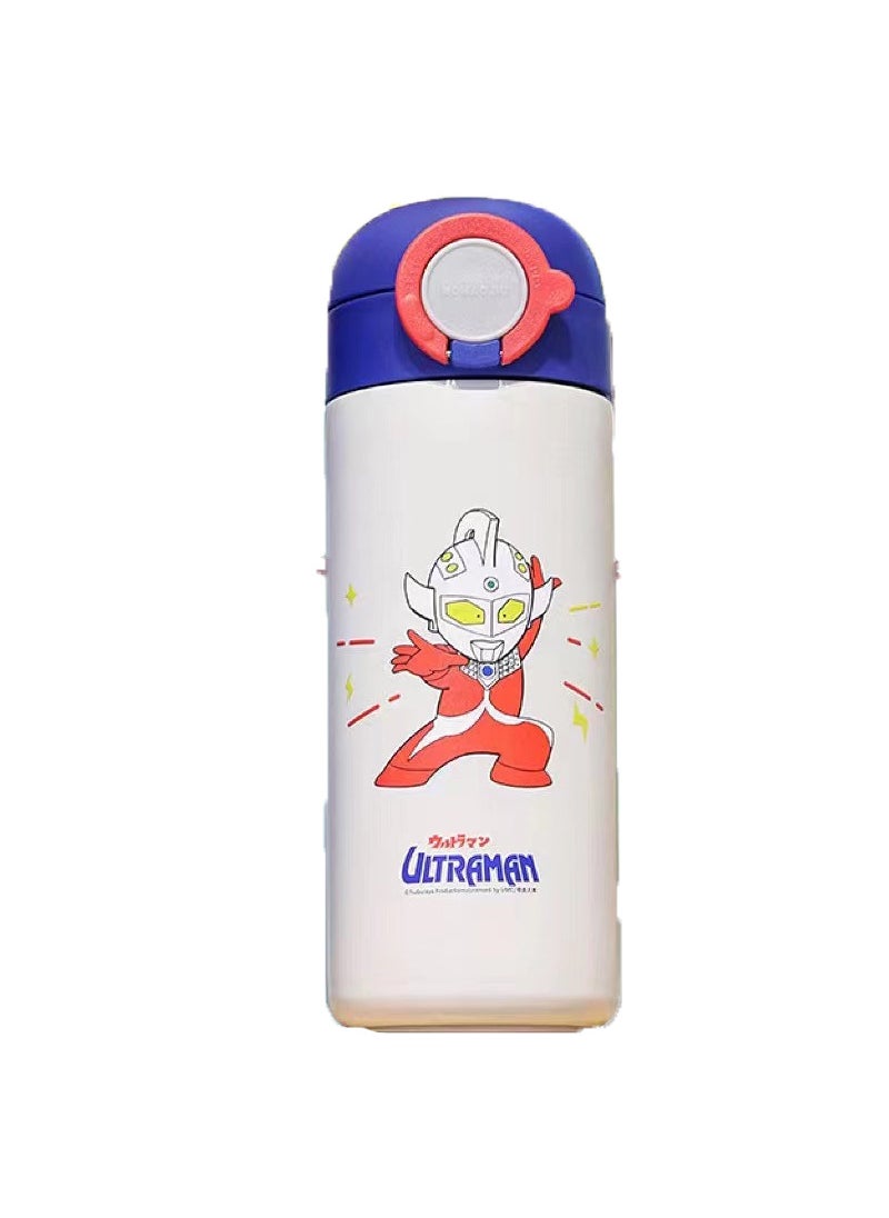 Generic Ultraman Insulated Cup for Kids 316 Straw 9033 White Ultraman 480ml 