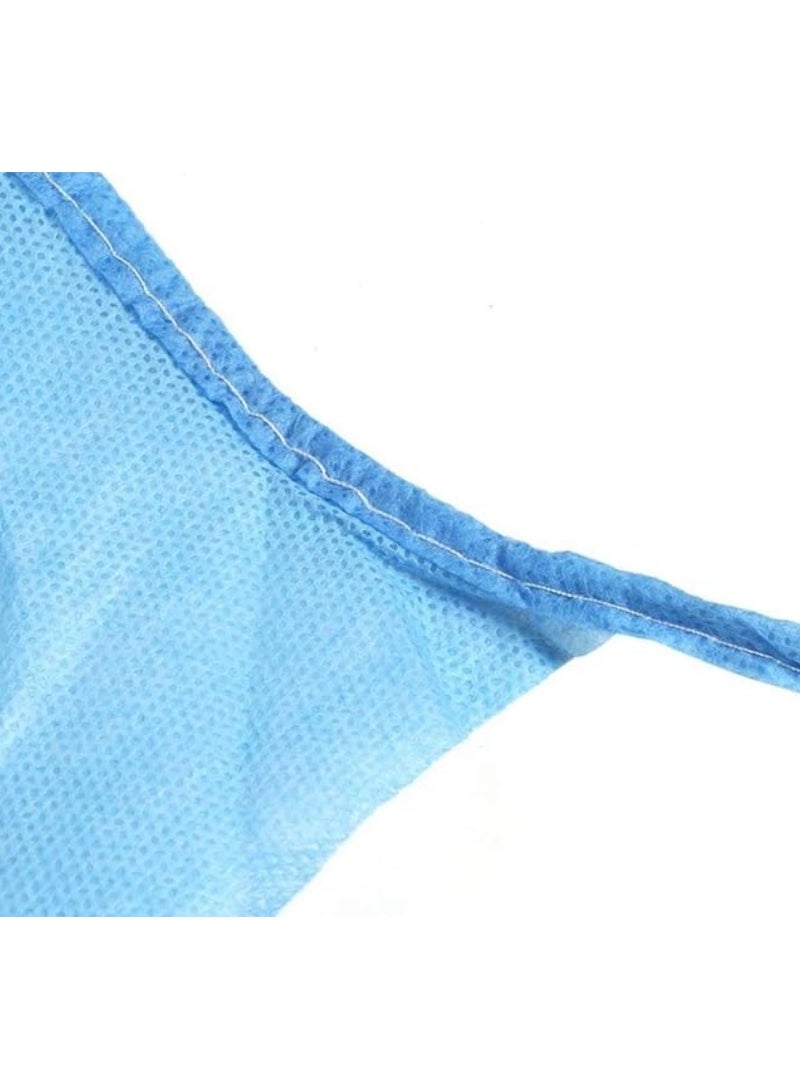 Generic 10 PCS Disposable Isolation Gowns with Long Sleeve Knit Elastic Cuffs Fully Closed Double Tie Back Lightweight Breathable Fluid Resistant Unisex  - Image 5