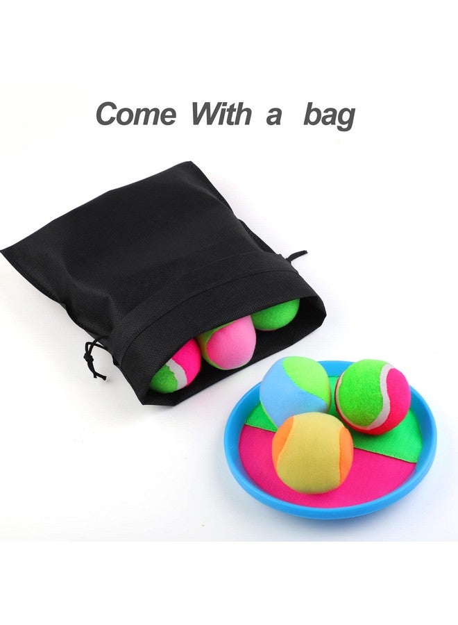 Aneco Aneco Toss and Catch Paddle Game Set Disc Paddles and Toss Ball Sport Game with Storage Bag, 6 Paddles and 6 Balls  - Image 5