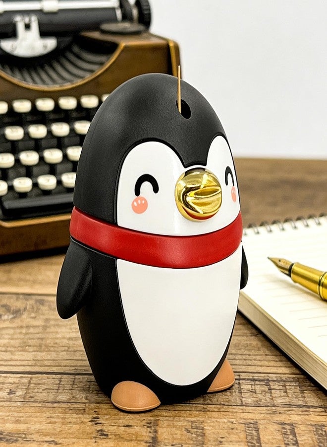 FALESHOS Push-Type Toothpick Dispenser – Penguin Toothpick Holder, Fun and Playful Design for Easy Availability During Meals, Parties, or Frequent Use（Black） - Image 5