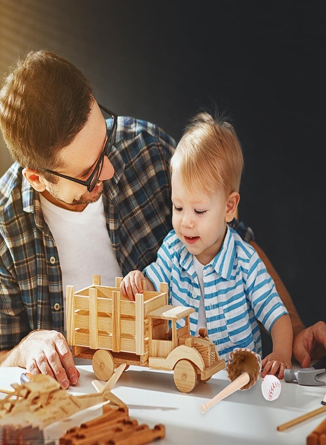 Garneck 2Sets Miniature Baseball Bats Gloves Kit Mini Baseballs Model Dollhouse Decor Sports Scene Decoration for Fairy Garden Cake Topper Decoration - Image 4