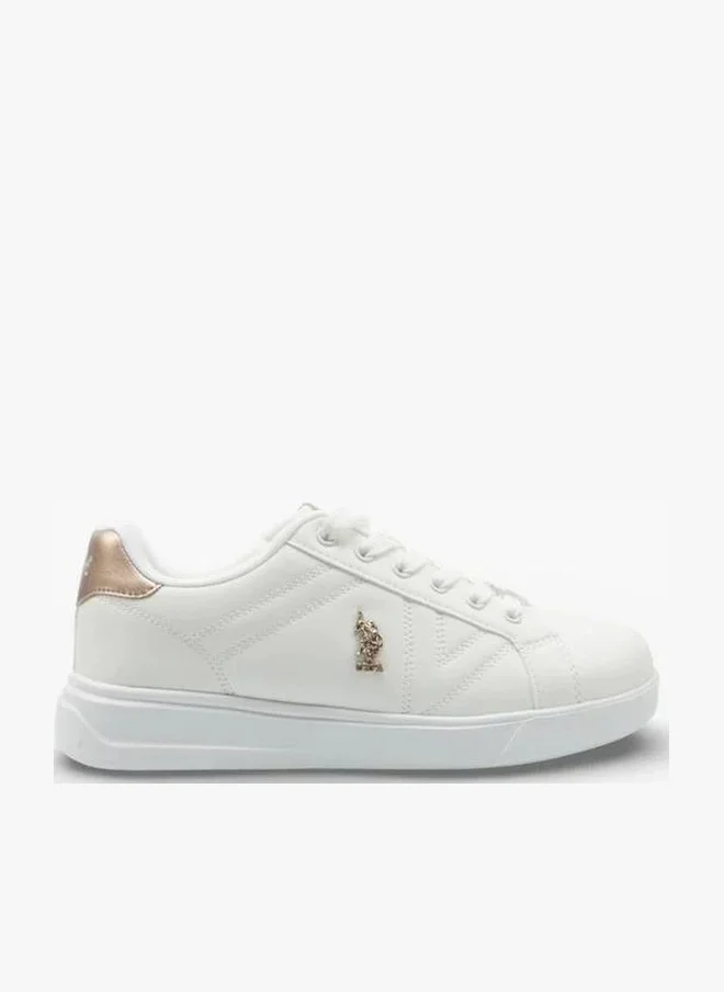 U.S. Polo Assn. U.S. Polo Assn. EXXY GLB 6FX Women’s Sneakers – White Lace-Up Casual Shoes with Platform Sole