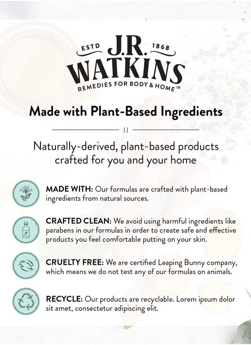 J.R.WATKINS J.R. Watkins Daily Moisturizing Lotion – Body Cream in Pump Dispenser – Hydrating Skin Cream Made with Shea Butter, Cocoa Butter, Coconut Oil & Vitamin E, Lemon Cream, 18 fl oz  - Image 3