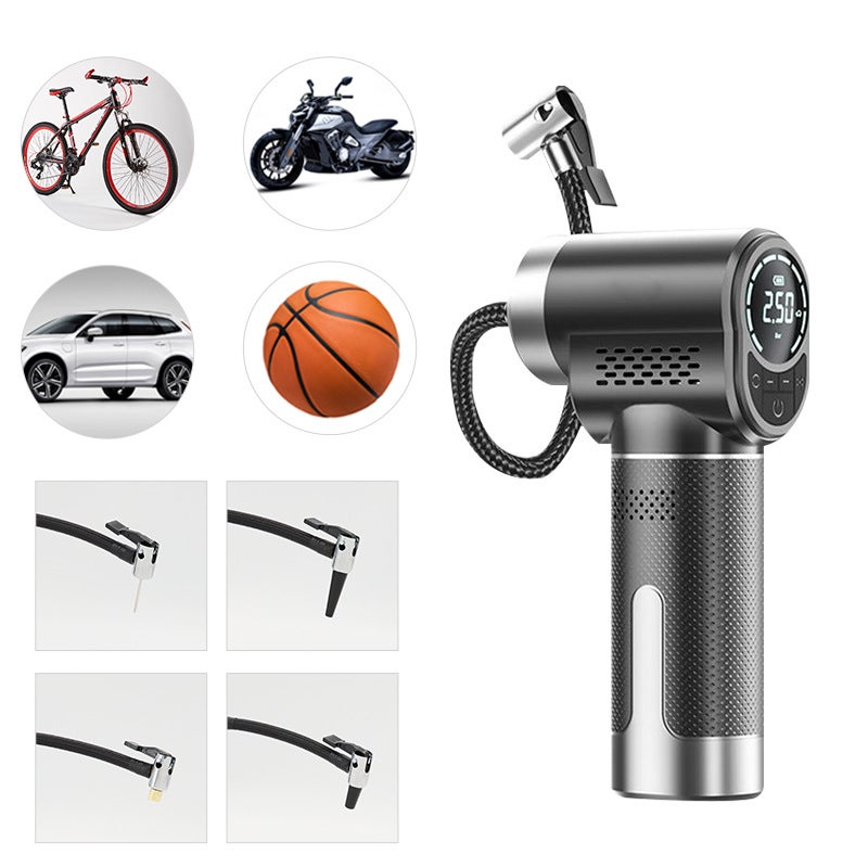 Wireless Smart Car Air Pump Small Portable Car Multi-Function Air Pump Charging Lighting Electric Air Pump