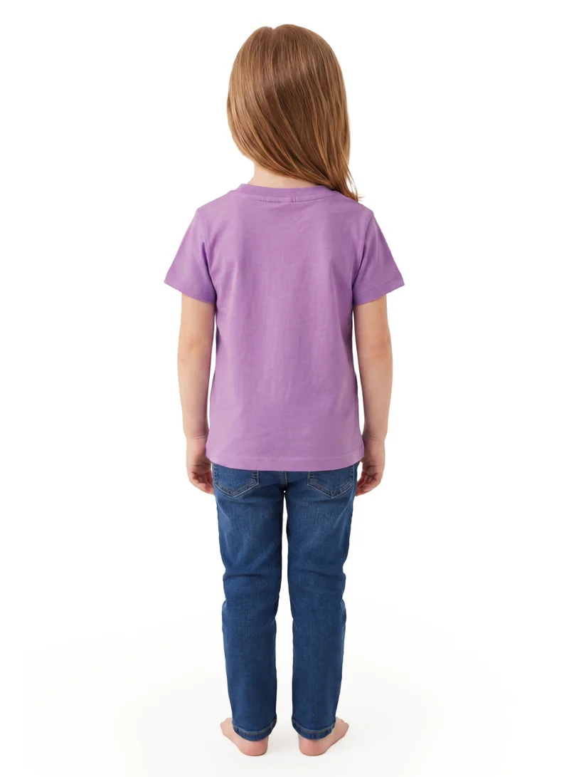 ديزني Disney Dumbo Toddler Girls’ Oversized Drop Shoulder T-Shirt – Cute Casual Relaxed Fit Tee