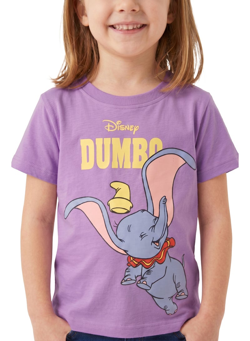 Disney Dumbo Toddler Girls’ Oversized Drop Shoulder T-Shirt – Cute Casual Relaxed Fit Tee - Image 3