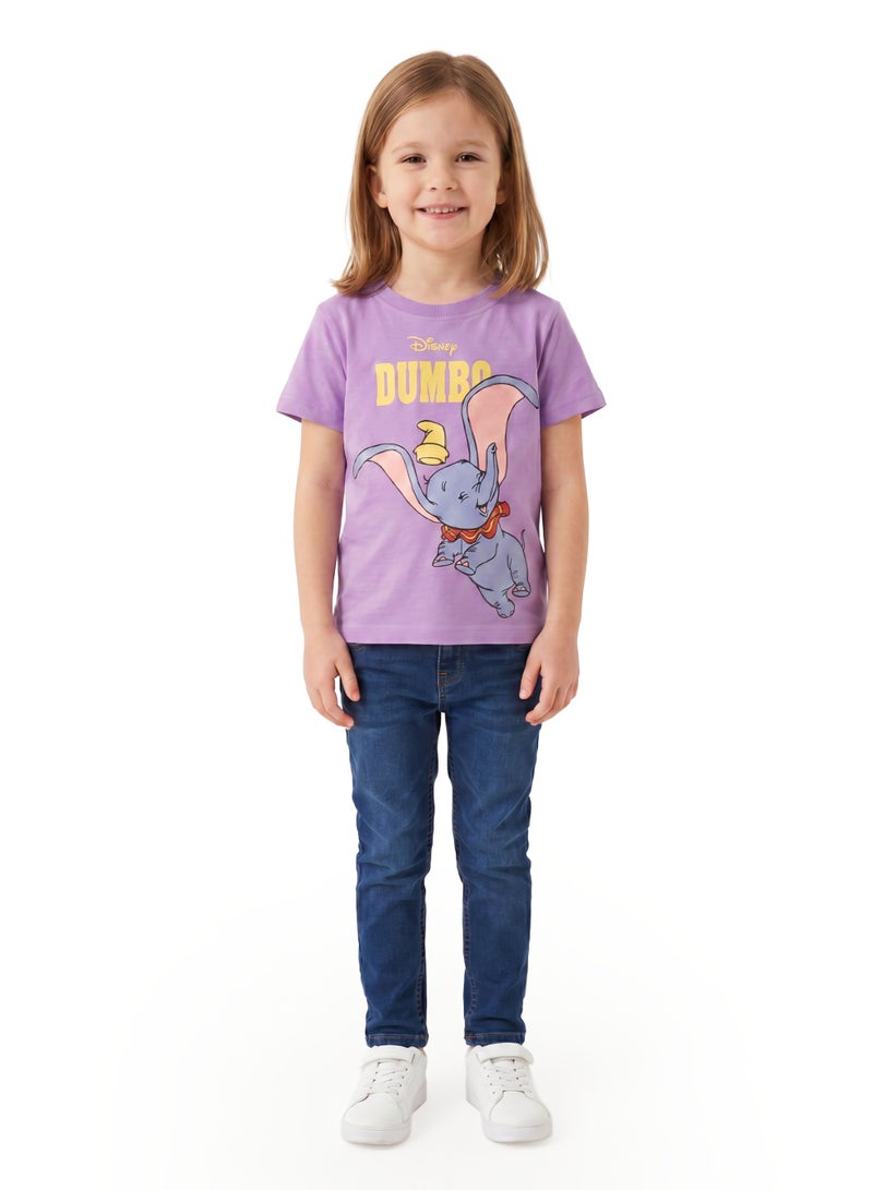 Disney Dumbo Toddler Girls’ Oversized Drop Shoulder T-Shirt – Cute Casual Relaxed Fit Tee - Image 4