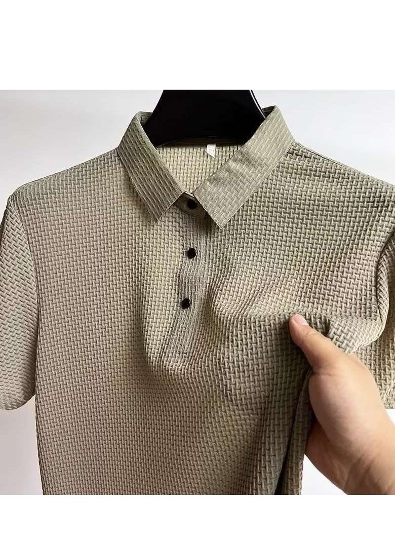 Generic Men's Pure Cotton Short Sleeved T-shirt Casual POLO Shirt  - Image 1