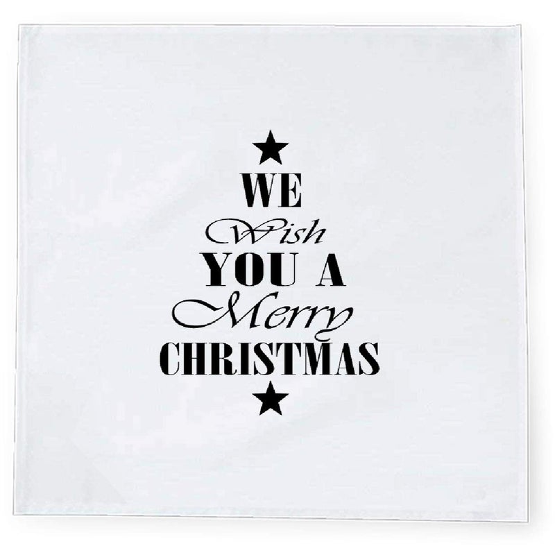 Khakee 6 Pcs Christmas Theme Tafta Silk Table Napkins 10x 10 for Xmas Decoration Christmas OrnamentsChristmas Gift npxmas232P - Image 2