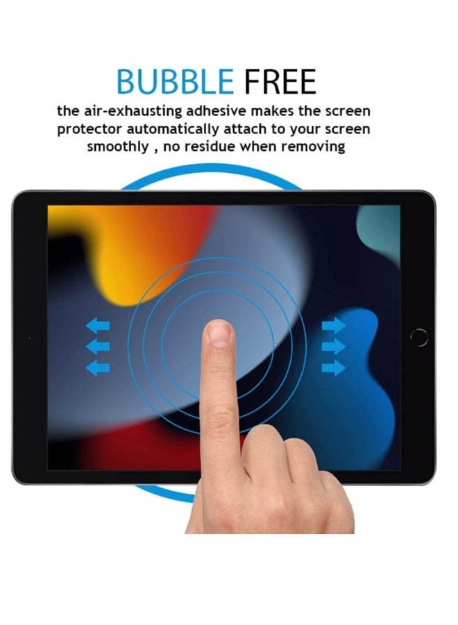 DUSALA Screen protector compatible with iPad 9th Generation (2021) 10.2 inch - Anti Scratch Premium HD Clear 9H Hardness - Image 3