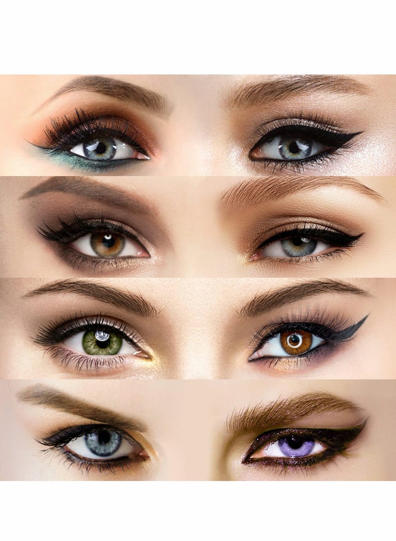 Generic 20 Reusable Eyeliner Stencils for Perfect Cat Eye & Smoky Looks - Smudgeproof Beauty Tools  - Image 4