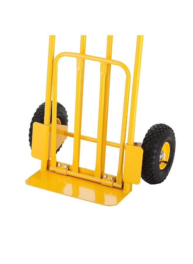 Stanley SXWTD-HT535 200kg Steel Hand Truck with 260mm Wheel Dia - Yellow - Image 5