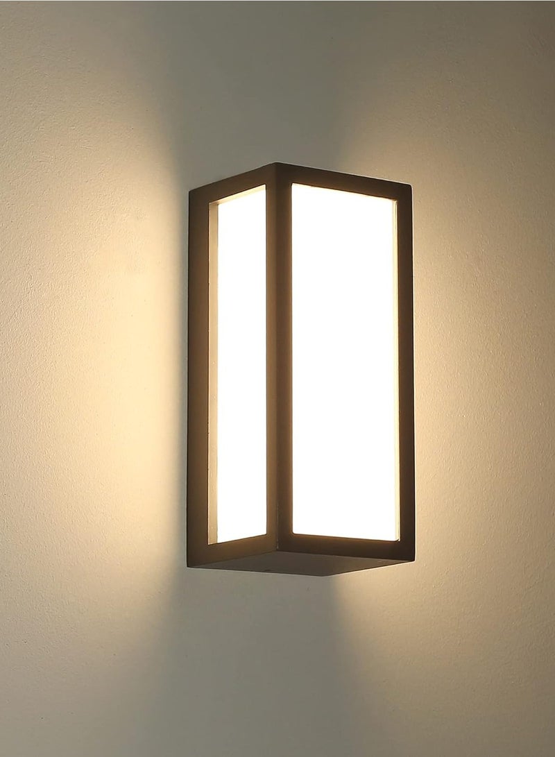رات سو مصباح جداري LED خارجي من الألومنيوم، مصباح جداري خارجي، مصباح حائط خارجي مقاوم للماء، بإضاءة بيضاء دافئة - Image 1