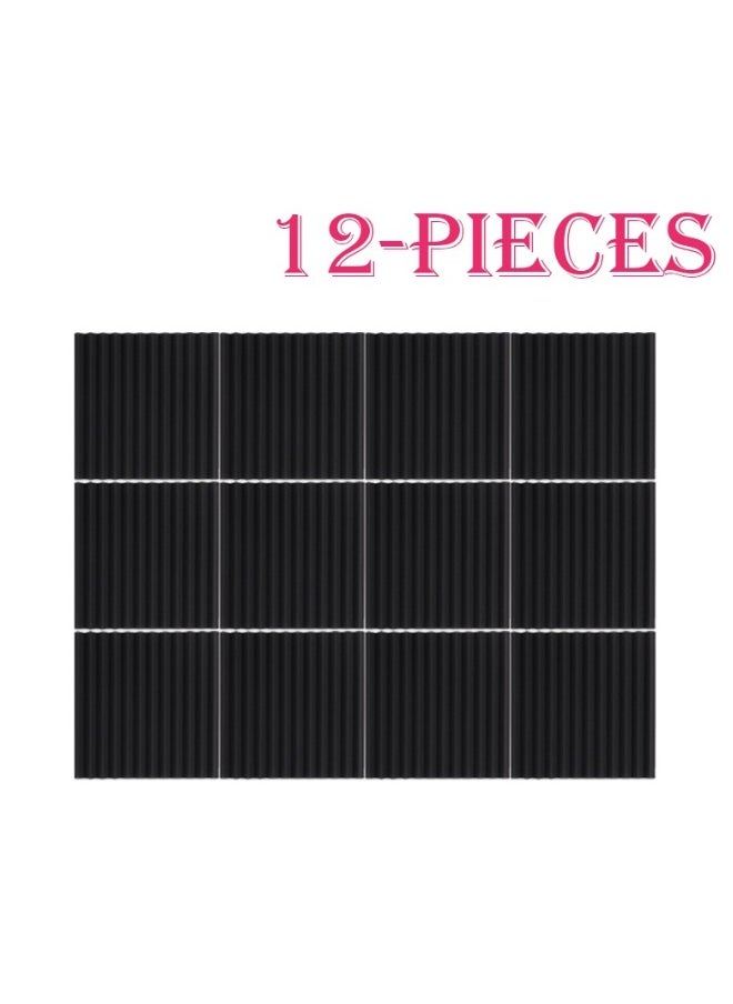 Generic 12 Pieces Recording Studio Soundproof Wedge Foam  - Image 1