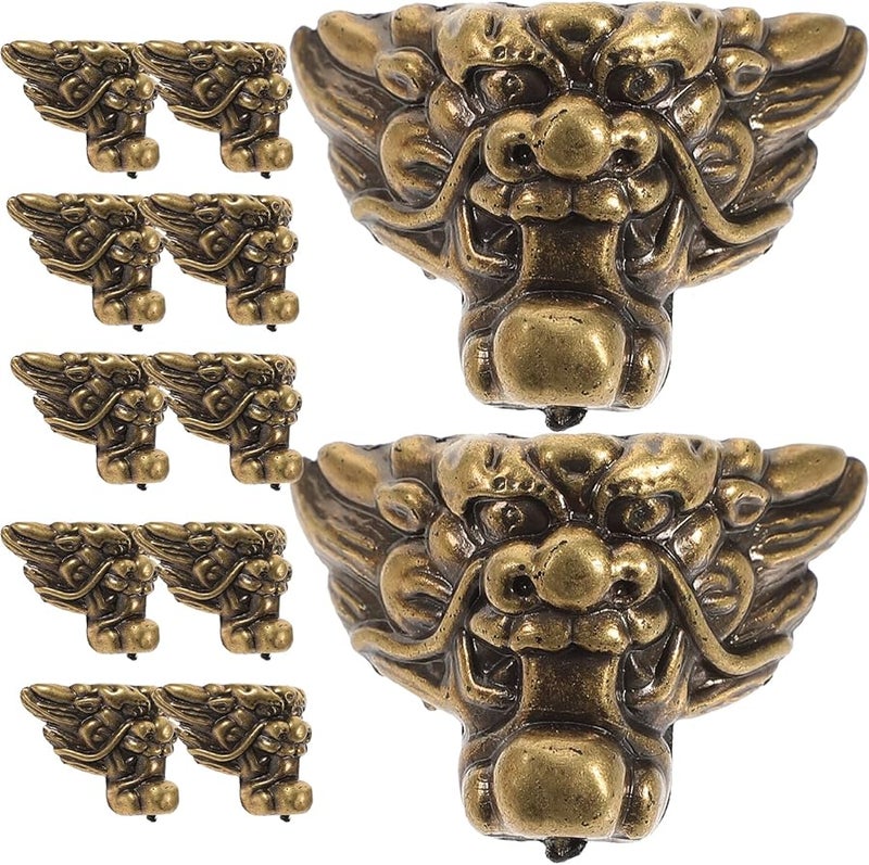 Vintage Lion Corner Protectors 12 Pack Smooth Edges Decorative Covers For Wooden Jewelry Box - Image 2