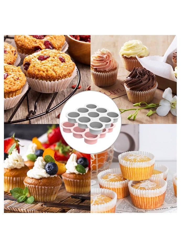 2-Pack Silicone Mini Muffin Pan for Muffins, Cupcakes, and Egg Muffins, Heat-Resistant Silicone Mold for Air Fryers and Ovens - Image 5
