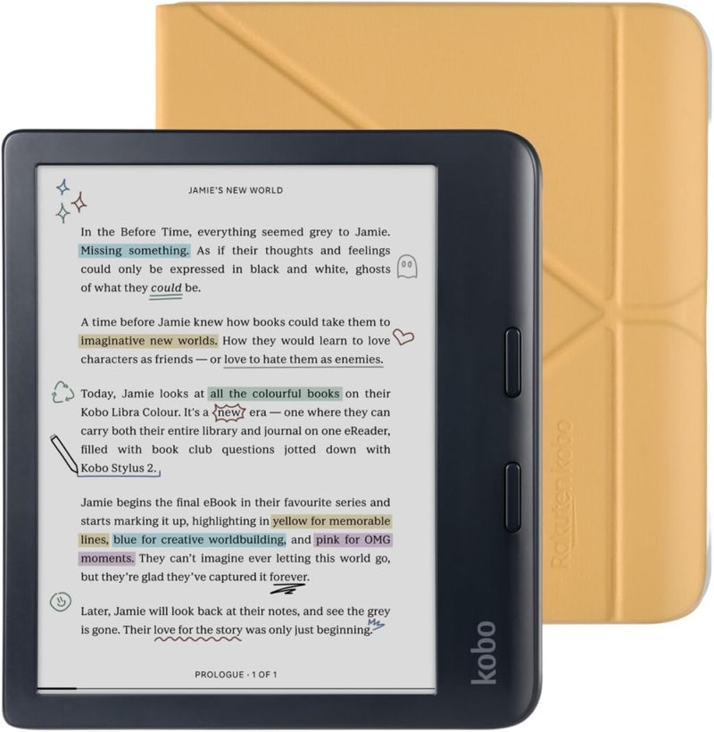 Kobo Kobo Libra Colour Black eReader with Case Bundle  - Image 1