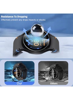 X-level 2 Pack Screen Protector for Samsung Galaxy Watch FE/ 7 /5 /4  40mm Tempered Glass Film, Anti-Shatter, Anti-Scratch, Bubble Free Smartwatch Accessories  - Image 4