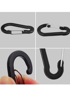KASTWAVE 6 Pack Retractable Safety Coiled Lanyard with Aluminium Alloy Carabiner Clip for Securing Pliers Lip Grips Boating  - Image 4