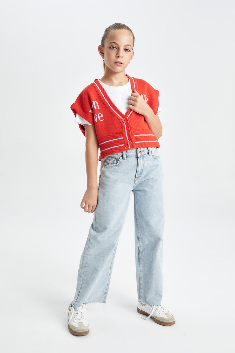 DeFacto Girl V-Neck Knit Vest  - Image 5