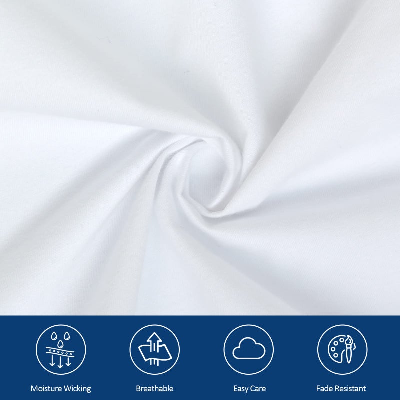 Moonsea Queen Sheet Sets Air Mattress Sheets - 3 Pieces Extra Deep Pocket Queen Sheets Sets 16 to 24 inch - Sheets with Pockets on Side - Easily Fits Extra Deep Pillow Top Air Mattress (White) - Image 3