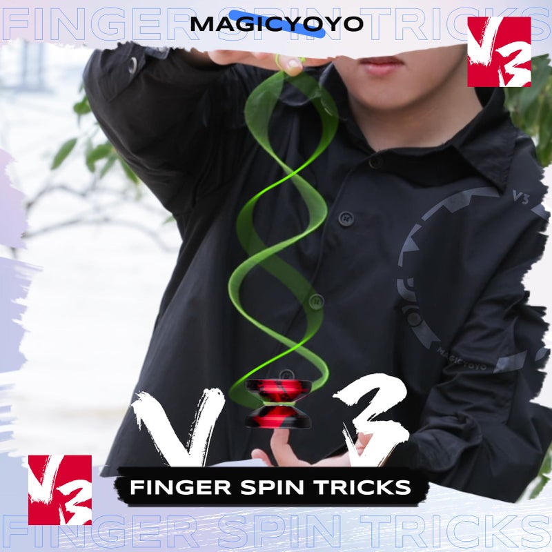 MAGICYOYO Professional Responsive Yoyo V3, Metal Yoyo for Kids Beginners Alloy Yoyo for Adults with KK Bearing + Bearing Removal Tool + Axle + Storage Bag + 12 Yoyo Strings (Black Red) - Image 5