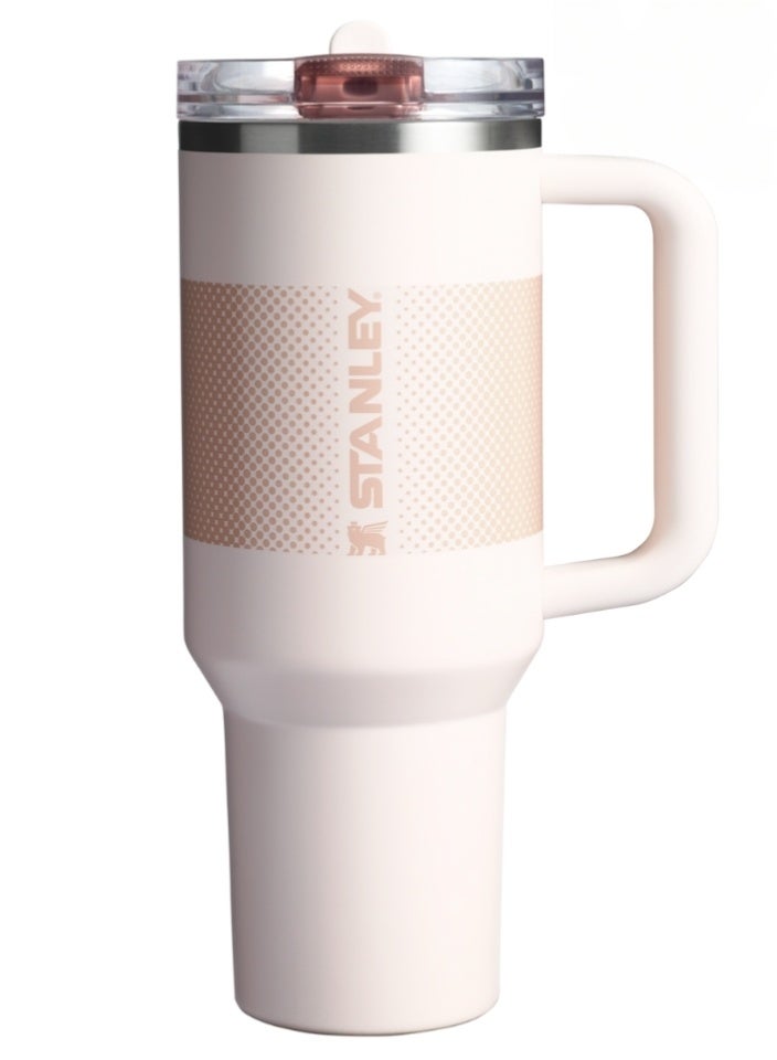 Stanley Cup 40 oz - Rose Quartz Fade Quencher ProTour FlipStraw Tumbler, Leakproof Insulated Stainless Steel Travel Mug with Handle, Perfect Gift for Any Occasion - Image 1