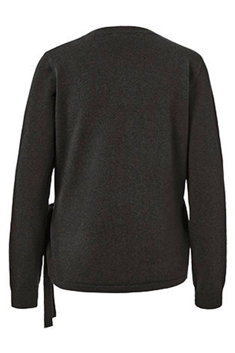 Tchibo كارديجان نسائي بأكمام طويلة على شكل حرف V، رمادي - Image 2