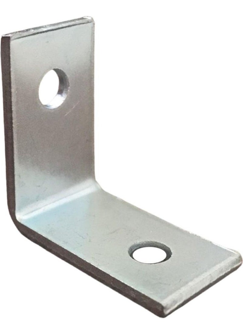 Glaswen 4 Pieces Furniture Storage Cabinet Wall Fixer Corner Connection L Iron Miter Earthquake Safety 25X25X15MM  - Image 3