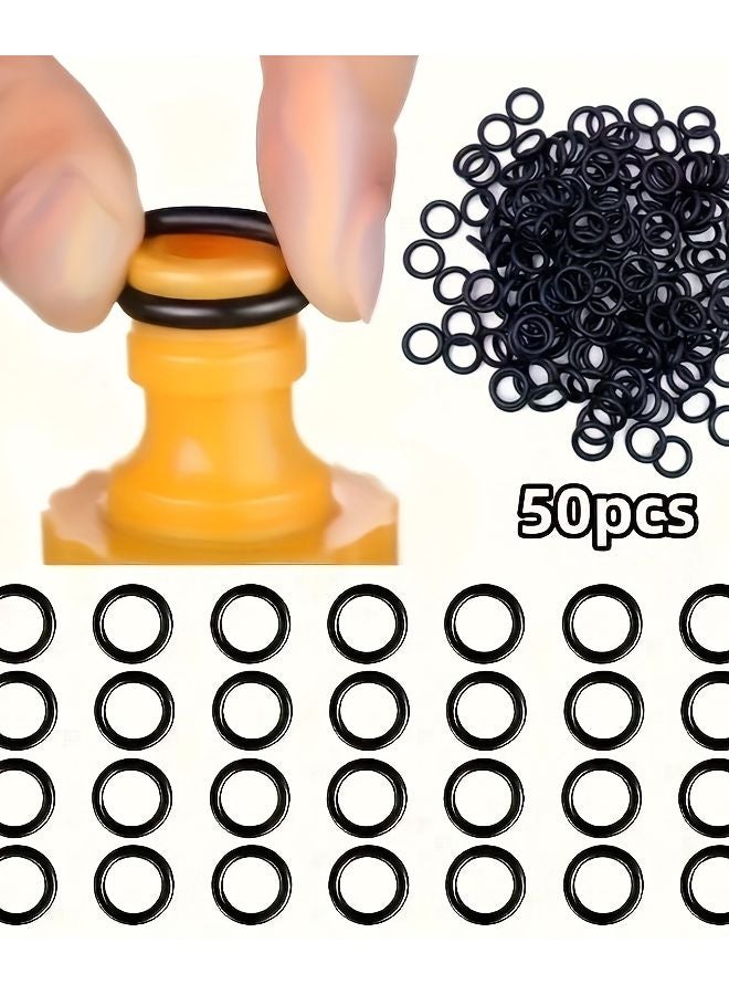 100pcs Black Rubber O Ring Seal 16mm OD 11 2mm ID Leak Proof For Pipes Cars Machinery - Image 2