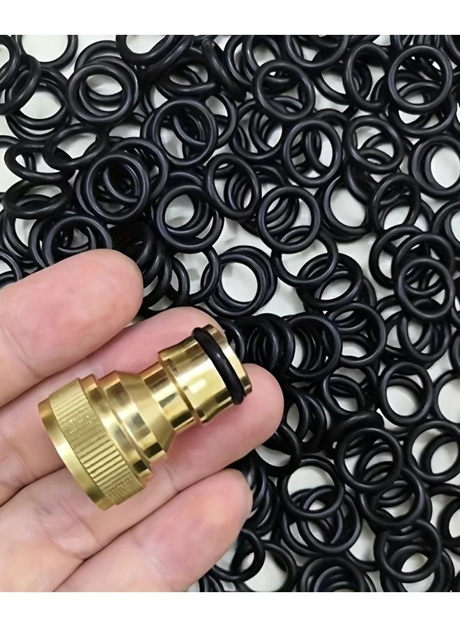 100pcs Black Rubber O Ring Seal 16mm OD 11 2mm ID Leak Proof For Pipes Cars Machinery - Image 3