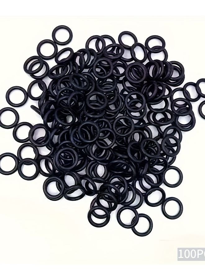 100pcs Black Rubber O Ring Seal 16mm OD 11 2mm ID Leak Proof For Pipes Cars Machinery - Image 1
