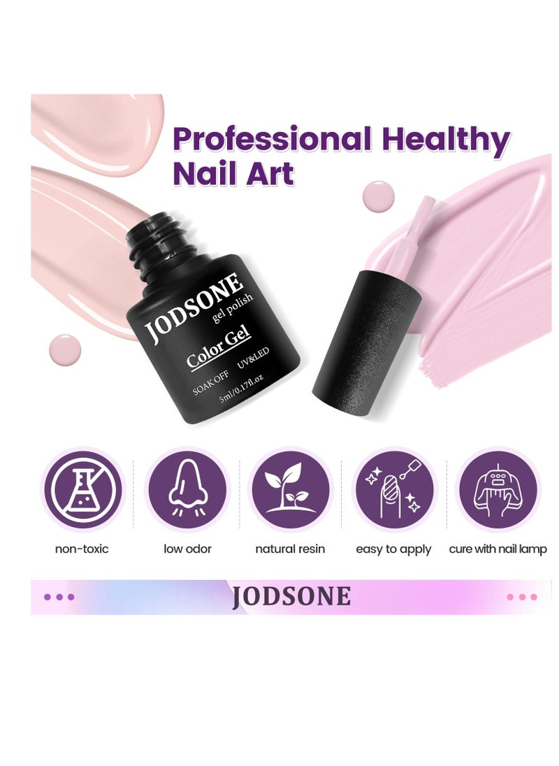 JODSONE - JODSONE Gel Nail Set 20 Colors High Shine Gorgeous Gel Polish Base Top Matte Coat Nice Gifts Show Charm - Image 1