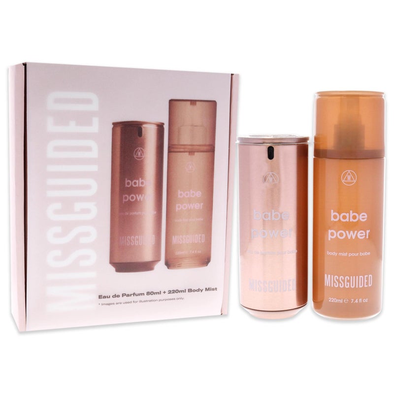 Missguided Babe Power Women 2.7oz EDP Spray, 7.4oz Body Mist 2 Pc Gift Set - Image 3
