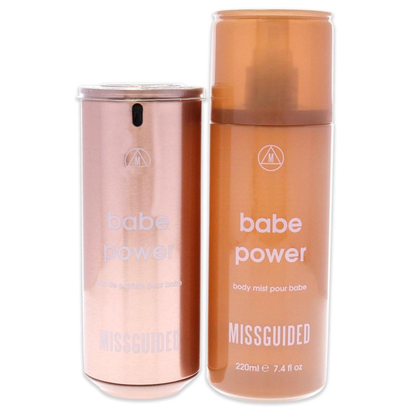 Missguided Babe Power Women 2.7oz EDP Spray, 7.4oz Body Mist 2 Pc Gift Set - Image 2