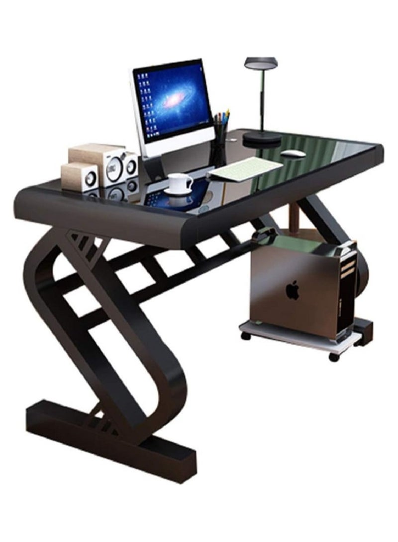 AGD Gaming table Computer desk , simple home desk, suitable for bedroom, steel frame wooden desk, PC laptop desk, study desk  - Image 1