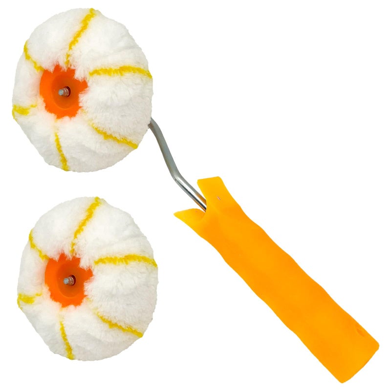Corner Paint Roller Drywall Corner Edger Painting Rollers 3 Pieces Corner Painting Tool for Home Office Wall Painting Decoration