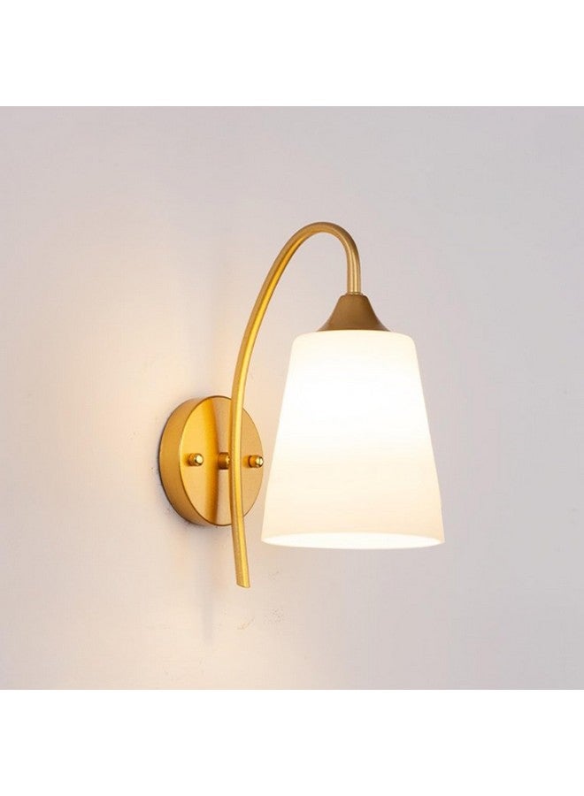 SINOMAN Wall Light for Living Room Modern/Wall Lamps for Bedroom/for Living Room/Wall Lights for Home Decoration/Bedside Wall lamp/Swing Arm, Black (PVC Gold (Pack of 1)) - Image 1