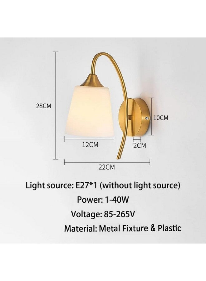 SINOMAN Wall Light for Living Room Modern/Wall Lamps for Bedroom/for Living Room/Wall Lights for Home Decoration/Bedside Wall lamp/Swing Arm, Black (PVC Gold (Pack of 1)) - Image 4