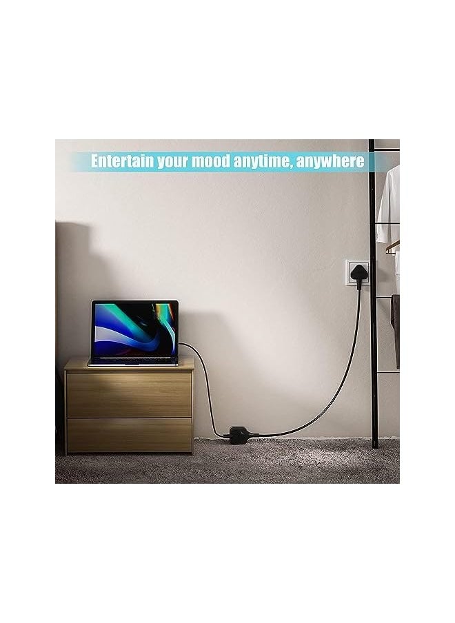 erorex Extension Lead, 1 Way Extension Cord 3M with Heavy Duty Long Wire Cord UK 3 Pin Plug Power Strip, Extension Cable, Tough and Fireproof Single Extension Socket for Home&Office(Black)  - Image 4