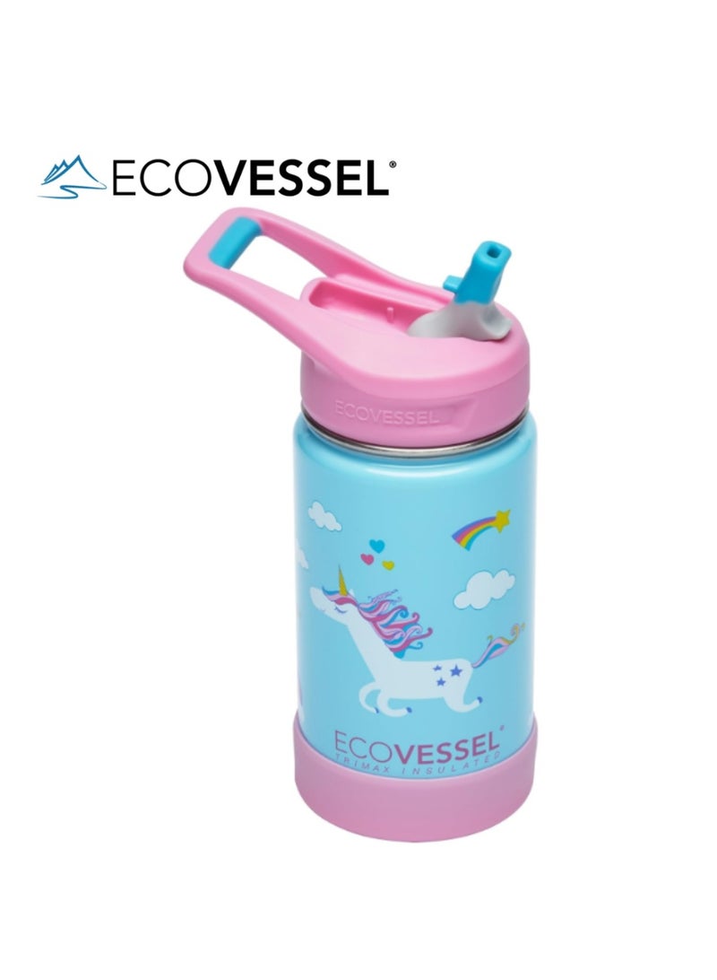 إكو فيسل زجاجة مياه Frost Kids TriMax المعزولة من الفولاذ المقاوم للصدأ سعة 12 أونصة (355 مل) - Image 1