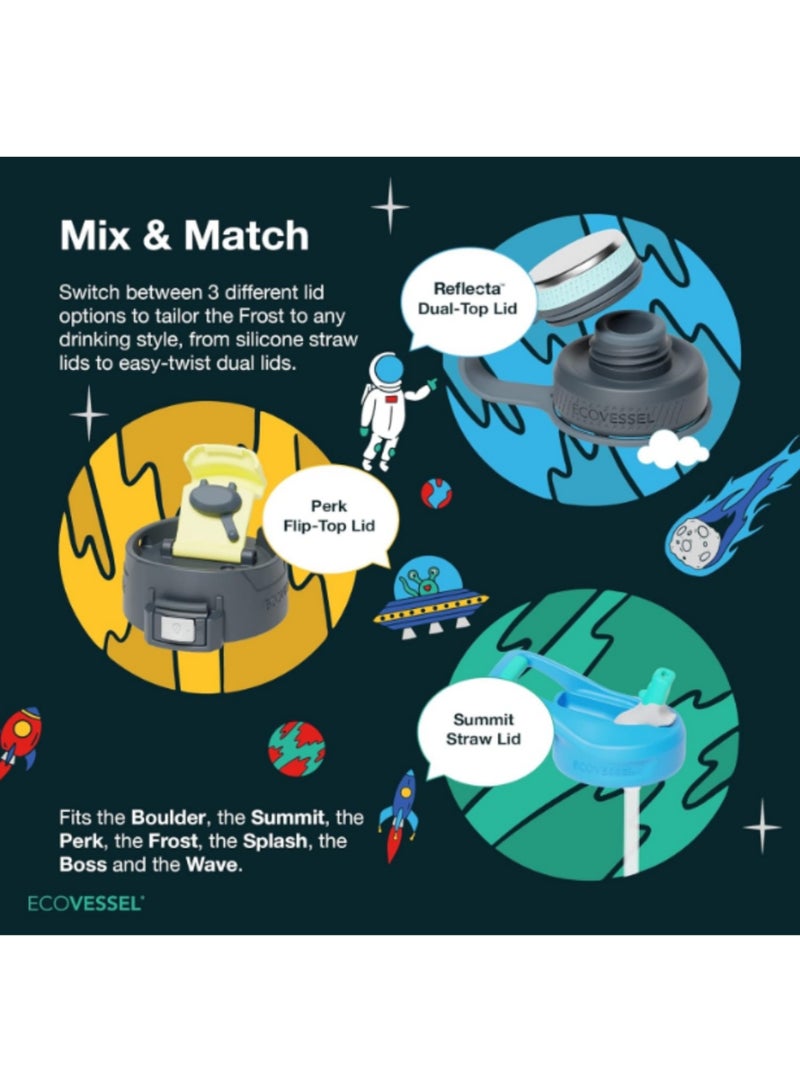 إكو فيسل زجاجة مياه Frost Kids TriMax المعزولة من الفولاذ المقاوم للصدأ سعة 12 أونصة (355 مل) - Image 5