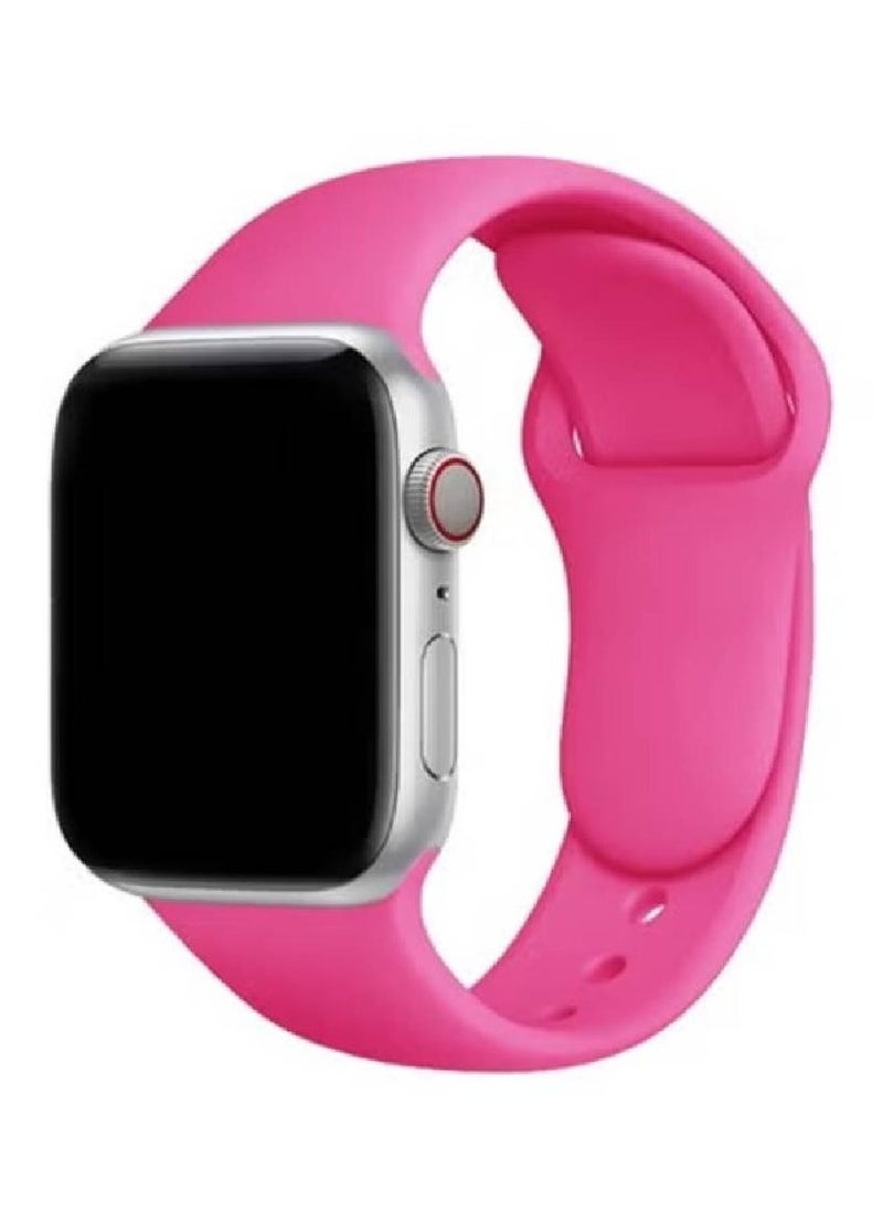 Apple Watch Band 45mm Soft Silicone Sport Band Replacement Wrist Strap Compatible for iWatch Apple Watch Series 7 (45mm) - Image 1