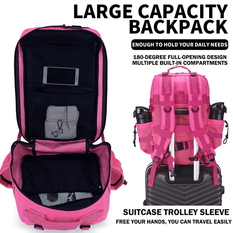 W WINTMING Military Tactical Backpack 45L/25L 3 Day Assault Pack Molle Daypack Hiking Backpack for Men and Women - Image 5
