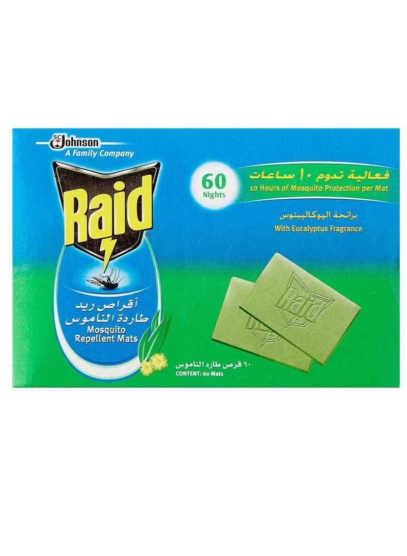 RAID Mosquito Repellent Mats - 60 Mats - Image 1