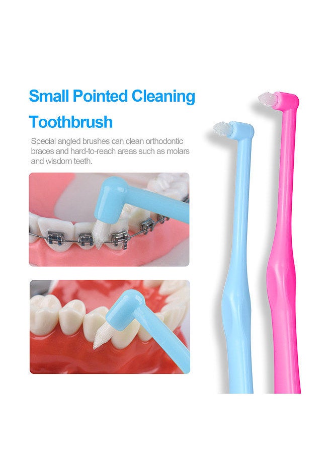 Generic - 2PCS Orthodontic Braces Cleaning Toothbrush Floss Cleaning Brush Interdental Brush Soft Bristles Cusp Tooth-floss Oral Care Tools - Image 1