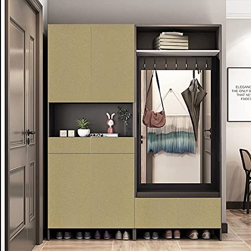WALLTON Champagne Gloss Vinyl Peel and Stick Self-Adhesive Removable Thicken Waterproof for Kitchen Countertop Cabinet Wardrobe - 12''X''48 Inches - Image 5